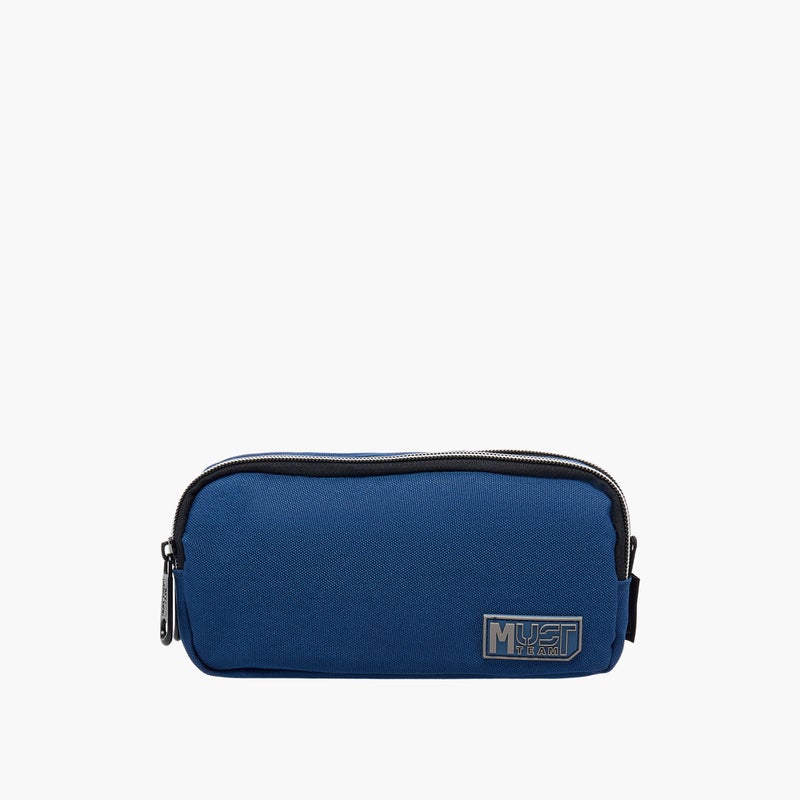 Must Solid Blue Pencil Pouch for Kids - Image 1